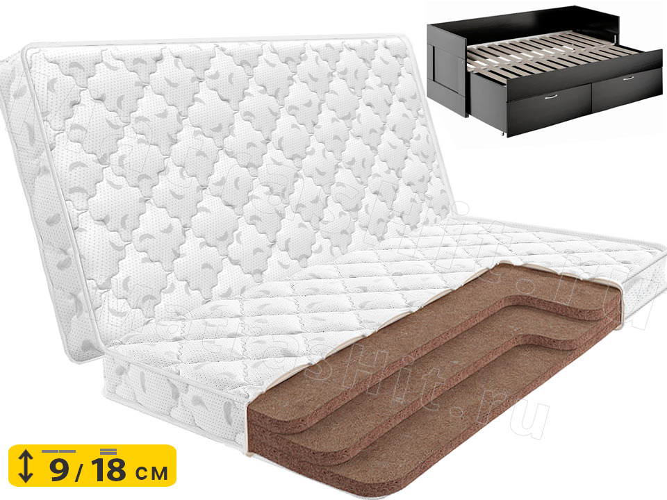 Складной матрас Lonax Cocos 9 для раздвижной кровати