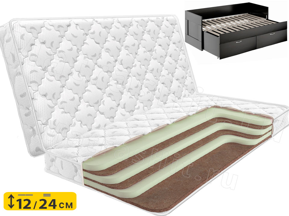 Складной матрас Lonax Fusion Eco 1 для раздвижной кровати