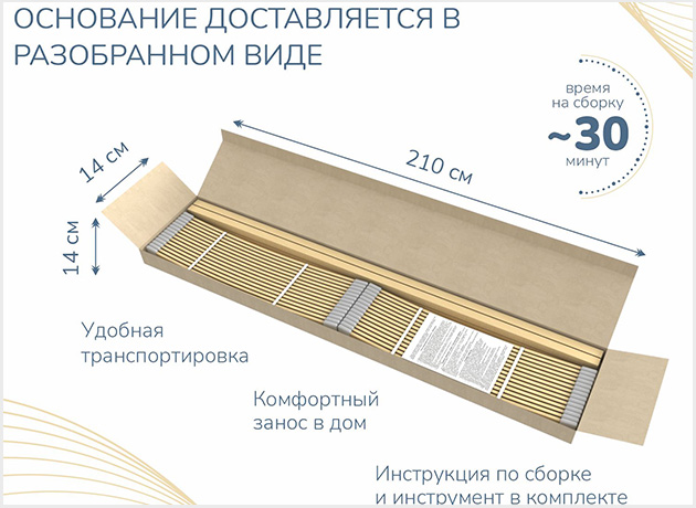 ортопедическое основание Dimax разборное в коробке