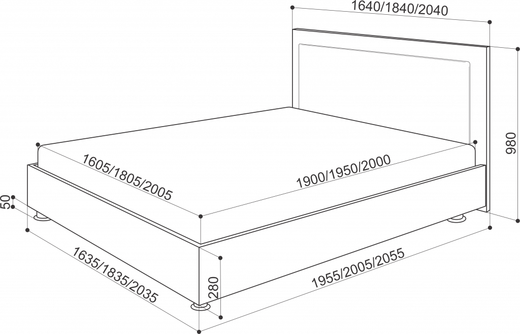 Кровать Марла-1 с подъемным механизмом