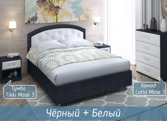 Кровать Мелори-1 с подъемным механизмом в интерьере спальни