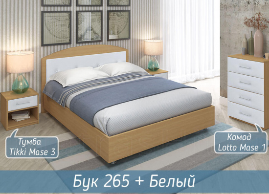 Кровать Мелори-2 с подъемным механизмом в интерьере спальни