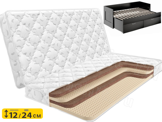 Складной матрас Lonax Fusion Mini 2 для раздвижной кровати