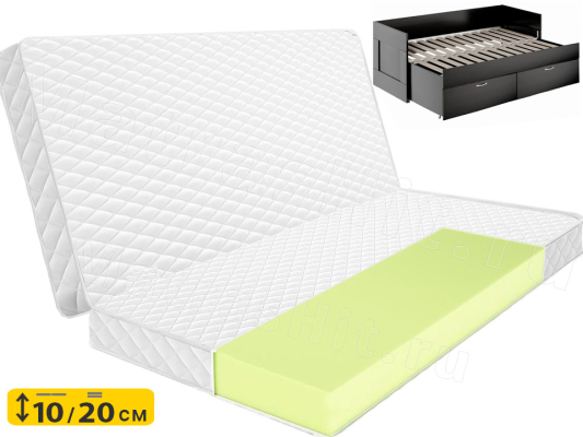 Складной матрас Lonax Roll Mini Eco для раздвижной кровати